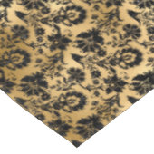 Black and Gold Damask Patroon Tafelkleed (Gekanteld)