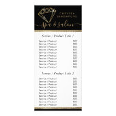 Black and Gold Diamonds - Kaart voor racks met pri (Voorkant)