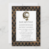 Black and Gold Dragon, Bar Mitzvah Kaart (Voorkant)