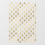 Black and Gold Fantasy Dragon Argyle Patroon Raamsticker (Vel)