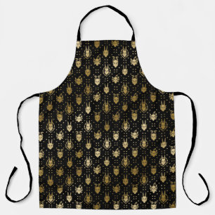 Black and Gold Fantasy Dragon Argyle Patroon Schort