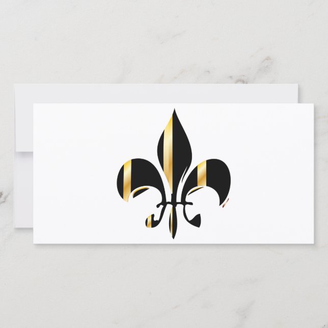 Black and Gold Fleur de Lis (Voorkant)