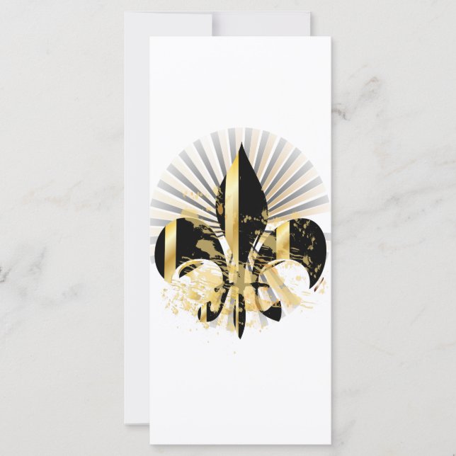 Black and Gold Fleur de Lis (Voorkant)