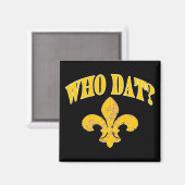 Black and Gold Fleur De Lis Magneet (Voorkant / Achterkant)