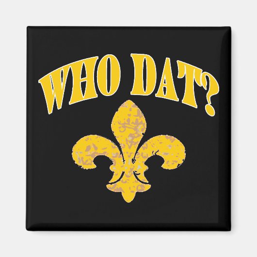 Black and Gold Fleur De Lis Magneet (Voorkant)