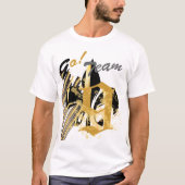 Black and Gold Fleur de Lis T-shirt (Voorkant)