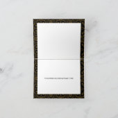 Black and Gold Floral Quinceanera Hartelijk dank (Binnen)