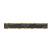 Black and Gold Foil Luxury Cosmetics Jar Label (Individueel)