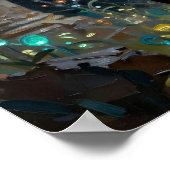 Black and Gold Gazelle | Wildlife Illustration Poster (Hoek)