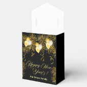 Black and Gold Glitter New Year's Eve Party  Bedankdoosjes (Geopend)
