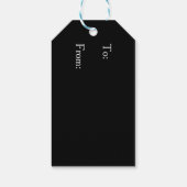 Black and Gold Glitter Numeral 90th Birthday  Cadeaulabel (Achterkant)