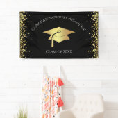 Black and Gold Graduation Spandoek (Insitu)