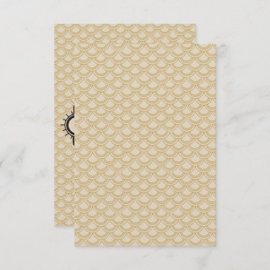 Black and Gold Great Gatsby Details Kaarten (Voorkant / Achterkant)