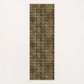Black and Gold Greek Key Pattern Yoga Mat (Voorkant)