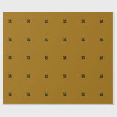 Black and Gold Hebrew Aleph Wrapping Papper Cadeaupapier (Vlak)