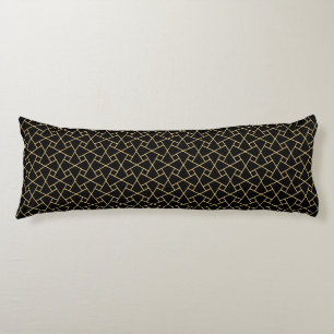 Black and Gold Islamic Pattern Body Pillow Lichaamskussen