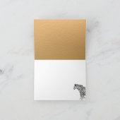 Black and Gold Jaguar - Hartelijk dank voor uw kaa Bedankkaart (Binnen)