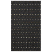 Black and Gold Kijk Polka Dot Pattern Elegant Tafelkleed (Voorkant)