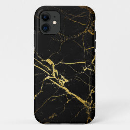 Black and Gold Marble iPhone 11 Hoesje