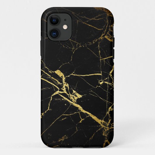 Black and Gold Marble Case-Mate iPhone Case (Achterkant)