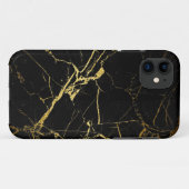 Black and Gold Marble Case-Mate iPhone Case (Achterkant (horizontaal))