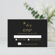 Black and Gold Modern Elegance Wedding