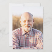 Black and Gold Modern Photo Retirement Party Kaart (Achterkant)