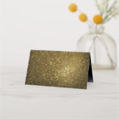 Black and Gold Modern Wedding Plaatskaartje (Achterkant)