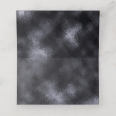 Black and Gold Modern Wedding Plaatskaartje (Binnenkant ongevouwen)