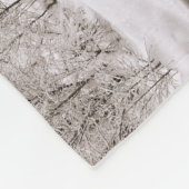 Black and Gold Monogram 4 Foto Collage Wedding Fleece Deken (Hoek)