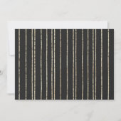 Black and Gold New Years Greeting Card Kaart (Achterkant)