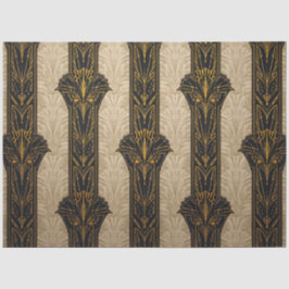 Black and Gold Pattern Decoupage  Tissuepapier