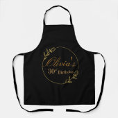 Black and Gold Personalized Schort (Voorkant)