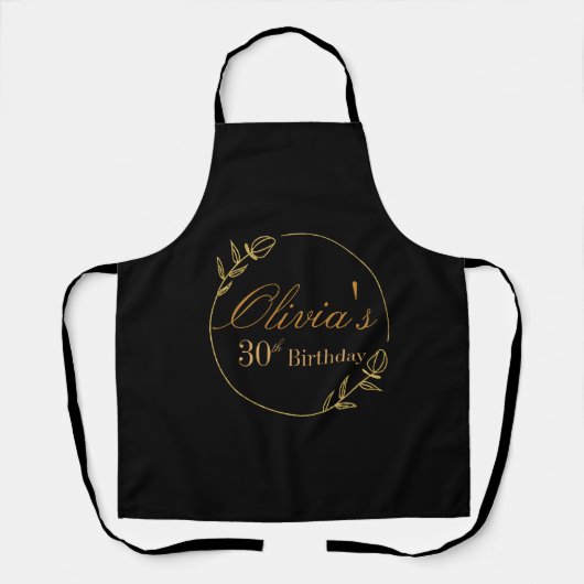 Black and Gold Personalized Schort (Voorkant)