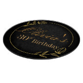 Black and Gold Personalized Snijplank (Hoek)