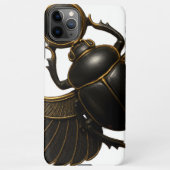 Black and Gold Pharaonic Beetle iPhone Case iPhone Hoesje (Achterkant)