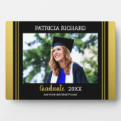 Black and Gold Photo Afstuderen Keepomwille Fotoplaat (voorkant)