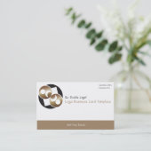 Black and Gold Planet Moon Logo Visitekaartje (Staand voorkant)