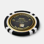 Black and Gold Poker Fundraiser Chips (Enkel)