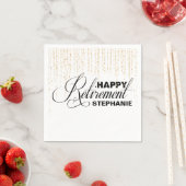 Black and Gold Retirement Party, Aangepaste servet (Insitu)