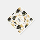 Black and Gold Strawberry Pattern Servet (Hoek)