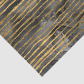 Black and Gold Striped Patroon Tissuepapier (Detail)