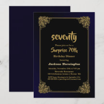 Black and Gold Surprise (70e geboortedag)