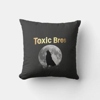 Black and Gold Toxic Bro's pillow Kussen