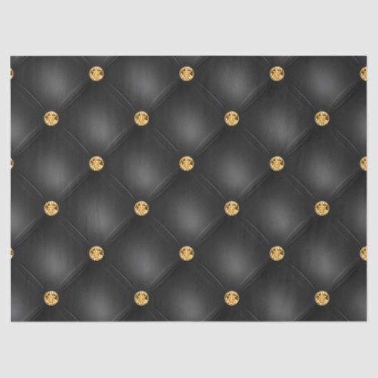 Black and Gold Tufted Tissuepapier (Voorkant)