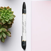 Black and Gold Waterverf Business Zwarte Inkt Pen