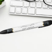 Black and Gold Waterverf Business Zwarte Inkt Pen