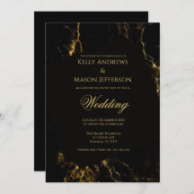 Black and Gold Wedding