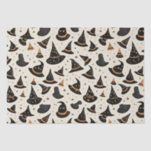 Black and Gold Witch's Petten Stars Cream Hallowee