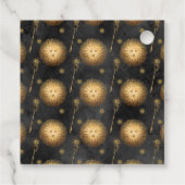Black and Gold  Wizard Fantasy Bedankjes Labels (Achterkant)